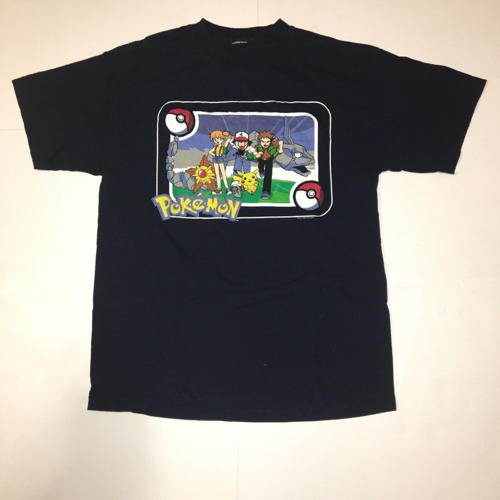 Vintage 1999 Nintendo Pokémon Anime Promo T Shirt Super Rare Large